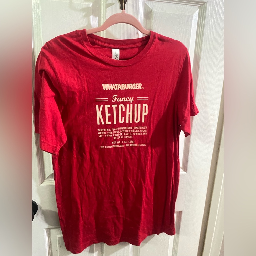 Adult Large Whataburger Ketchup Graphic Tee